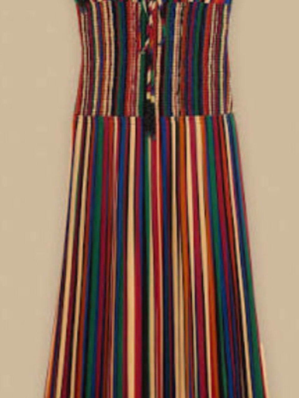 NWT FARM Rio Pipa Stripes Midi Dress - Picture 6 of 6